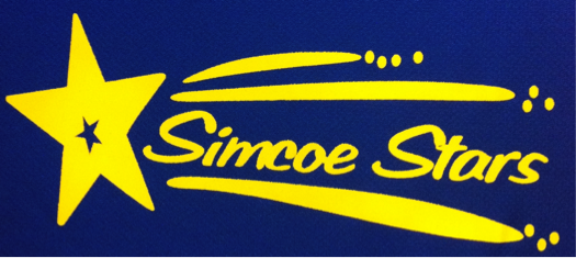 Logo - simcoe stars blue and yellow